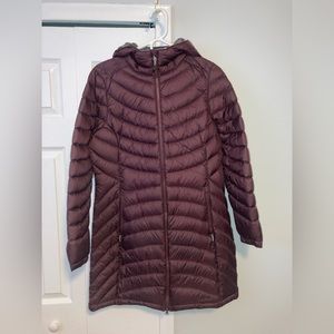 L.L bean purple winter coat